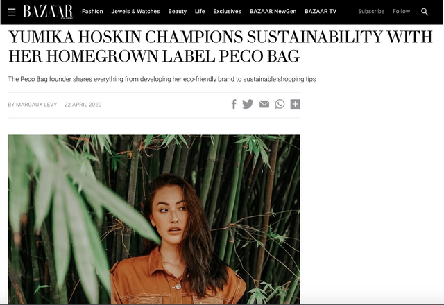 Harpers Bazaar Singapore - Founder Interview